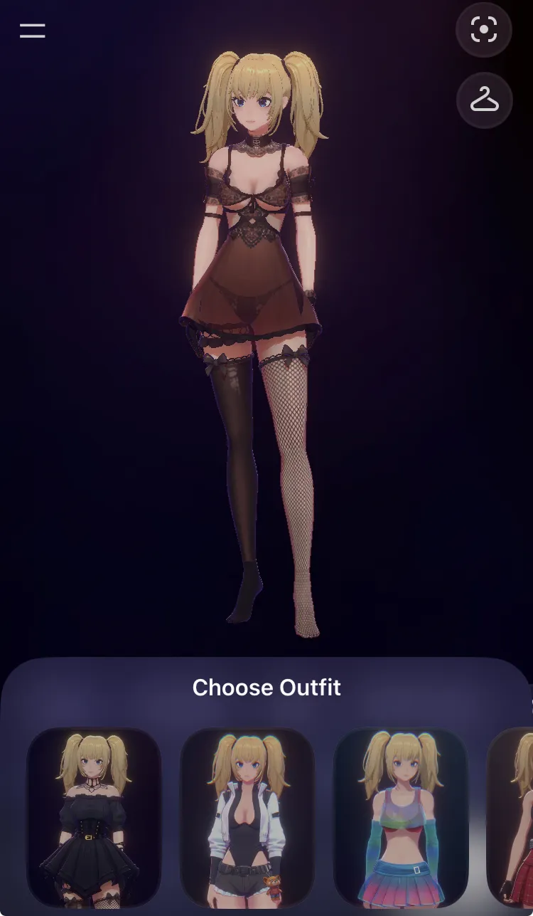 Ani in Lingerie Outfit
