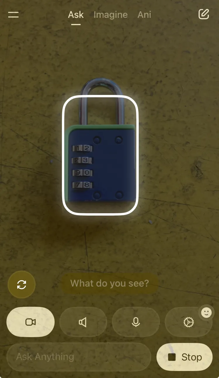 Grok Voice iOS Interface